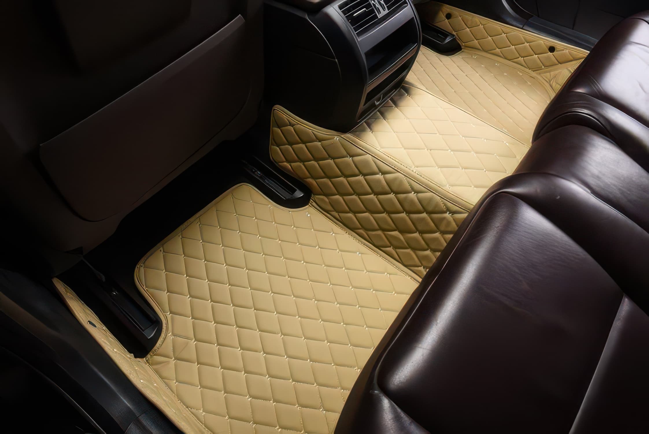 Beige Rear Car Mats