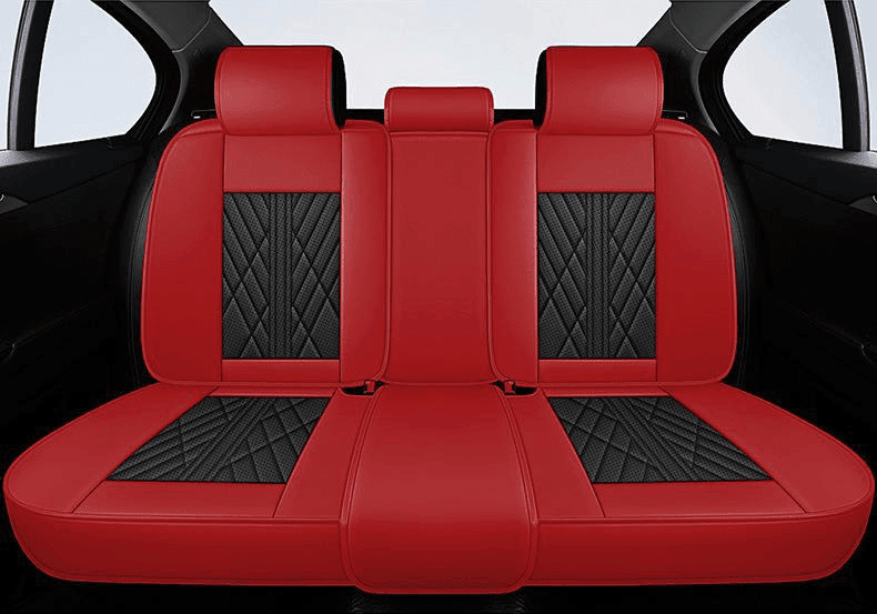 Black & Red Ultra Car Seat Covers - Ultra Car Mats