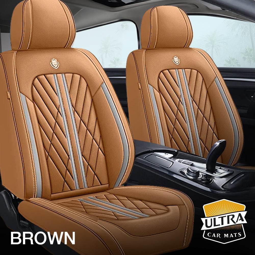 Brown Ultra Car Seat Covers - Ultra Car Mats