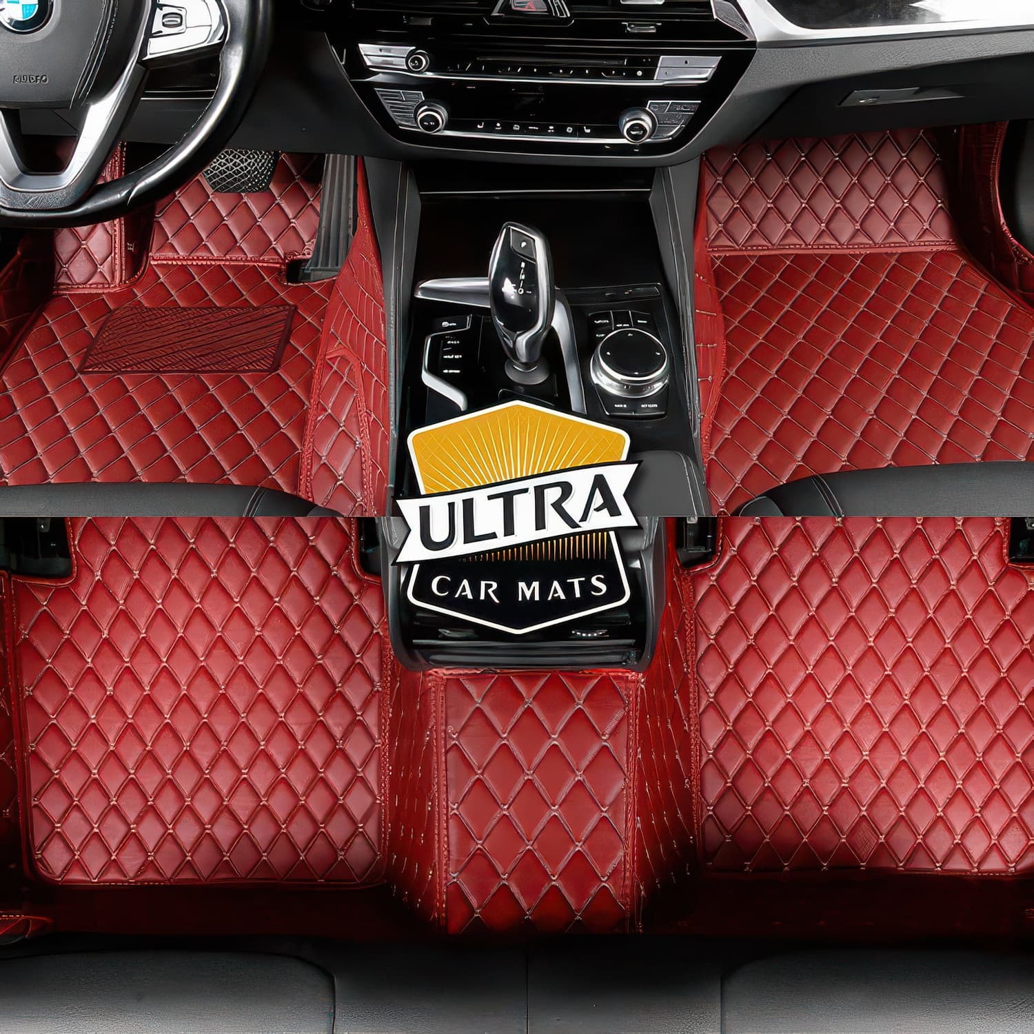 Wine Red Car Mats