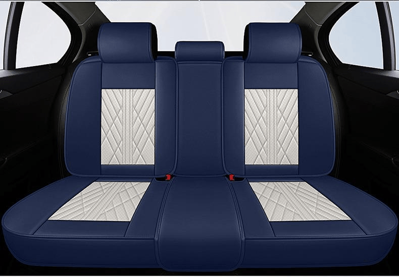 Beige & Blue Ultra Car Seat Covers