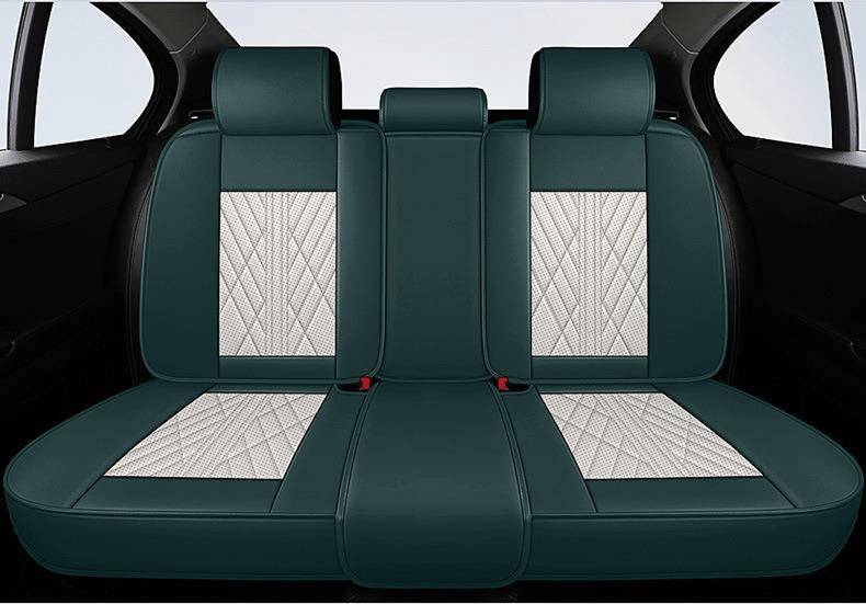 Beige & Green Ultra Car Seat Covers