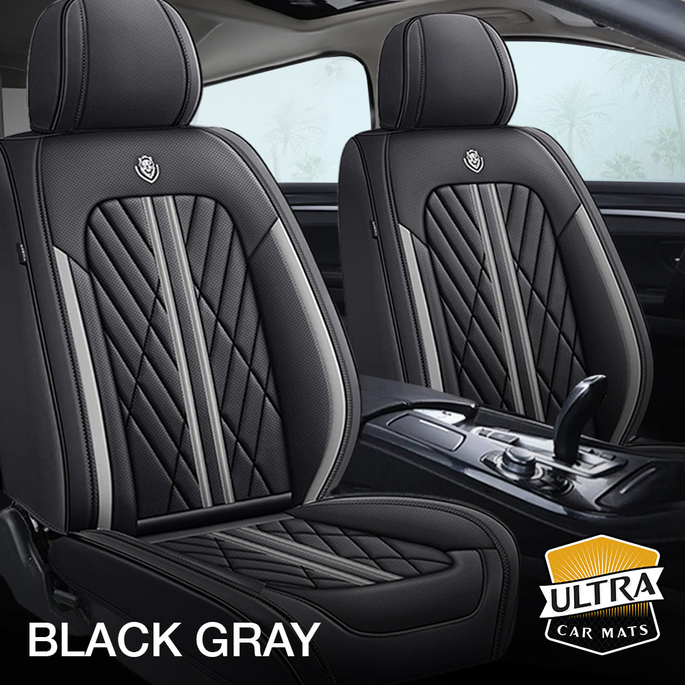 Fundas para asientos de coche Ultra en negro y gris