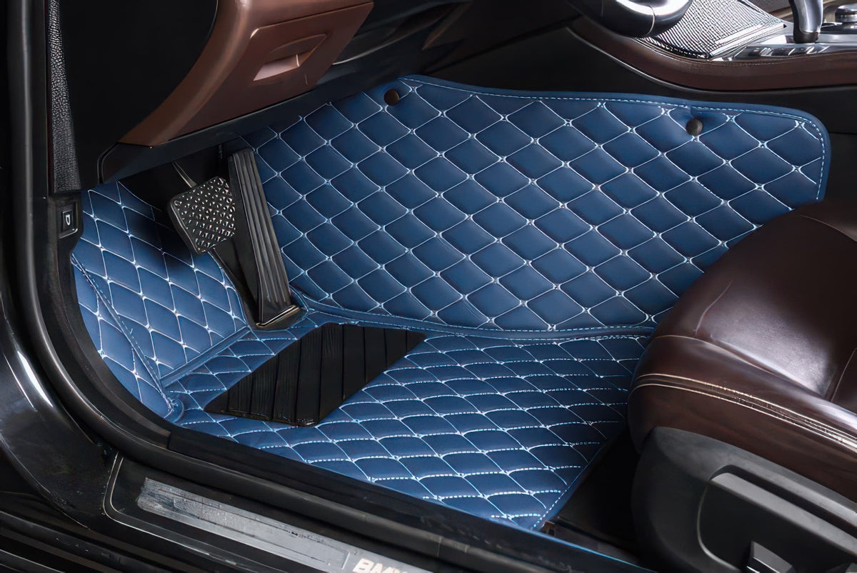 Ultra Car Mats - Blue | Custom Waterproof Leather Car Floor Mats