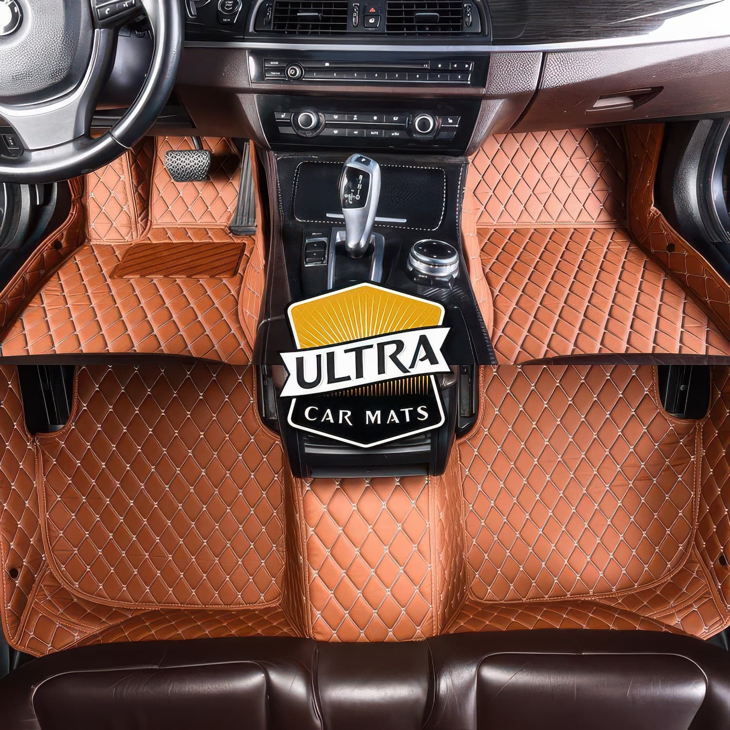 Brown Custom Car Floor Mats