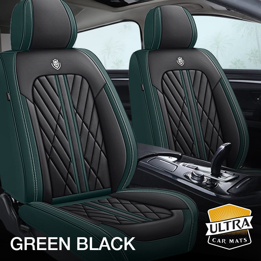 Green & Black Ultra Car Seat Covers