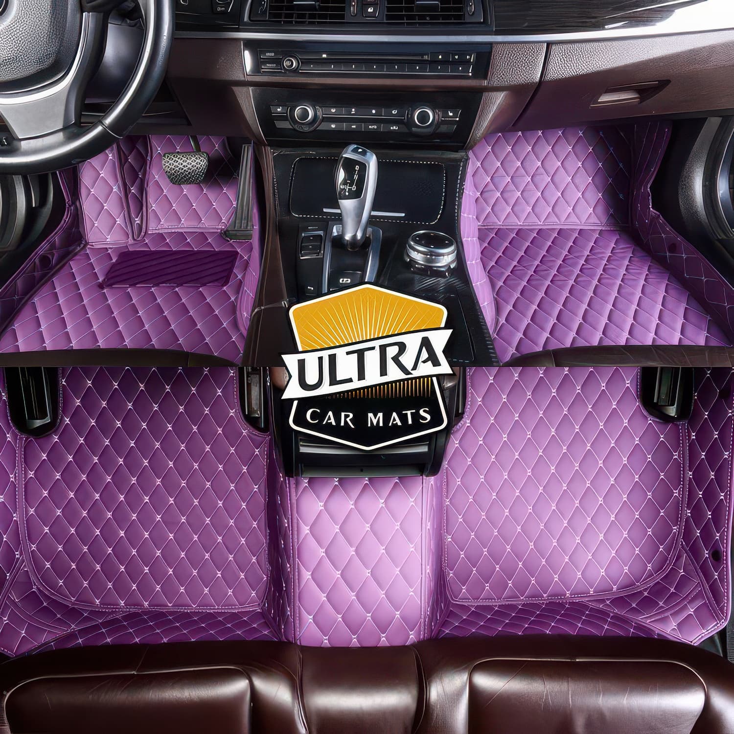 Purple Custom Car Floor Mats