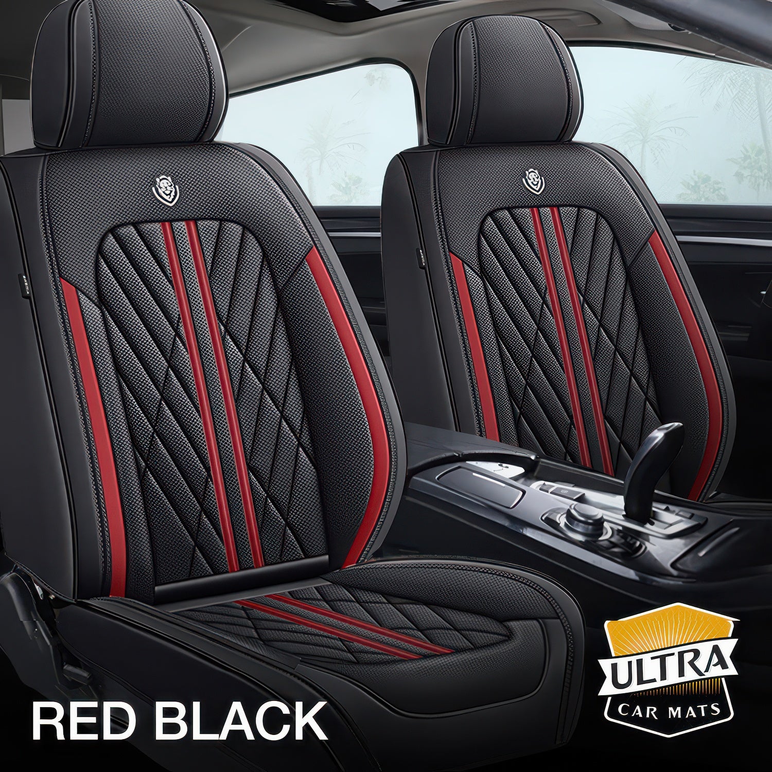 Red Black Car Seat Covers