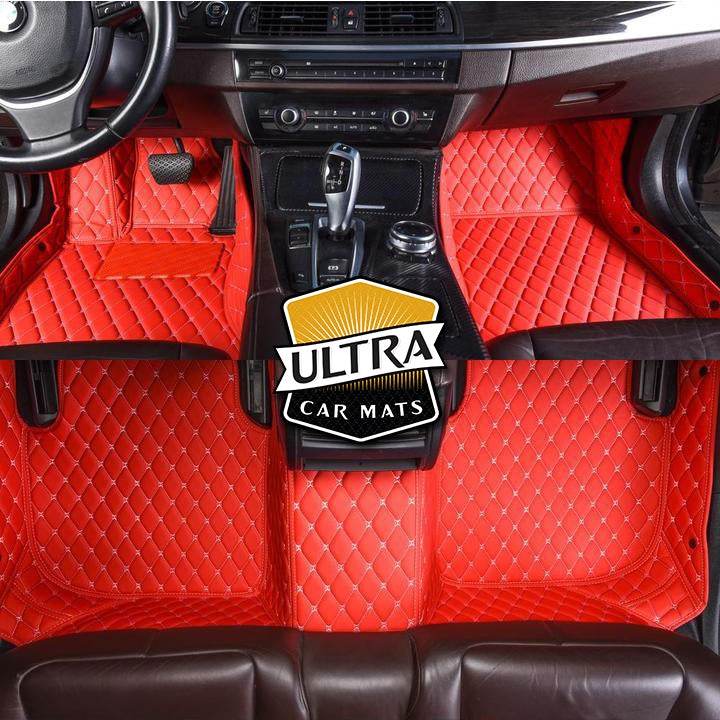 Red Custom Car Floor Mats